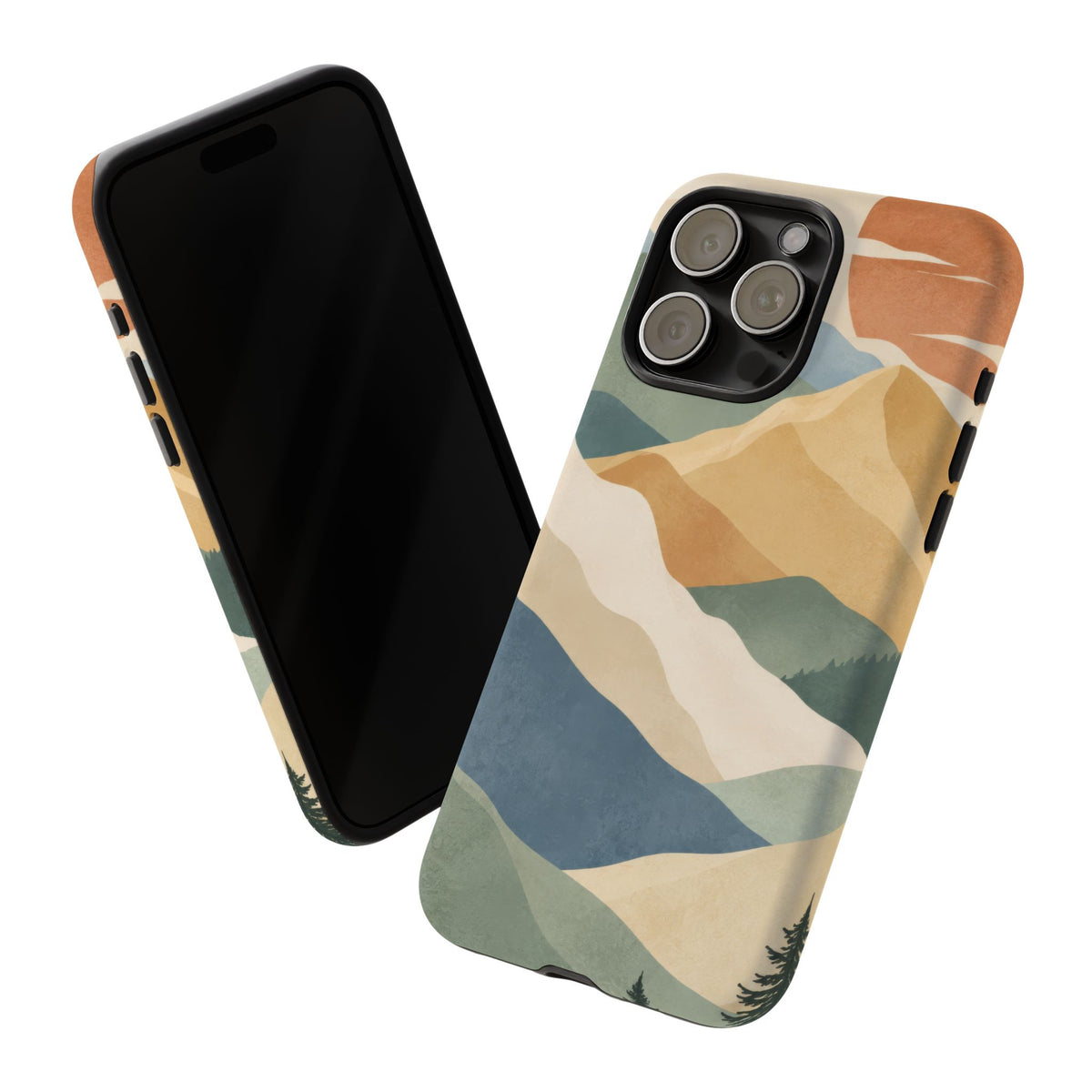 Sage Summit iPhone Tough Case | abstract mountains