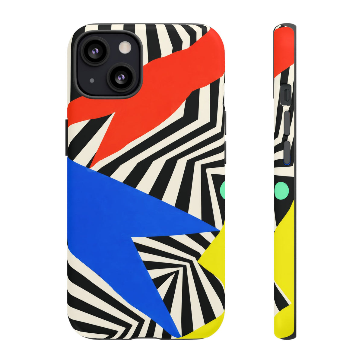 Broken Signal iPhone Tough Case | Optical Stripe Art