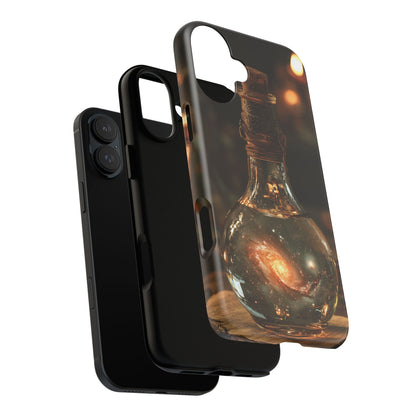 Bottled Cosmos iPhone Tough Case | Galaxy in an Antique Bottle