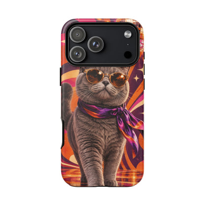 Disco Whiskers iPhone Tough Case | disco cat