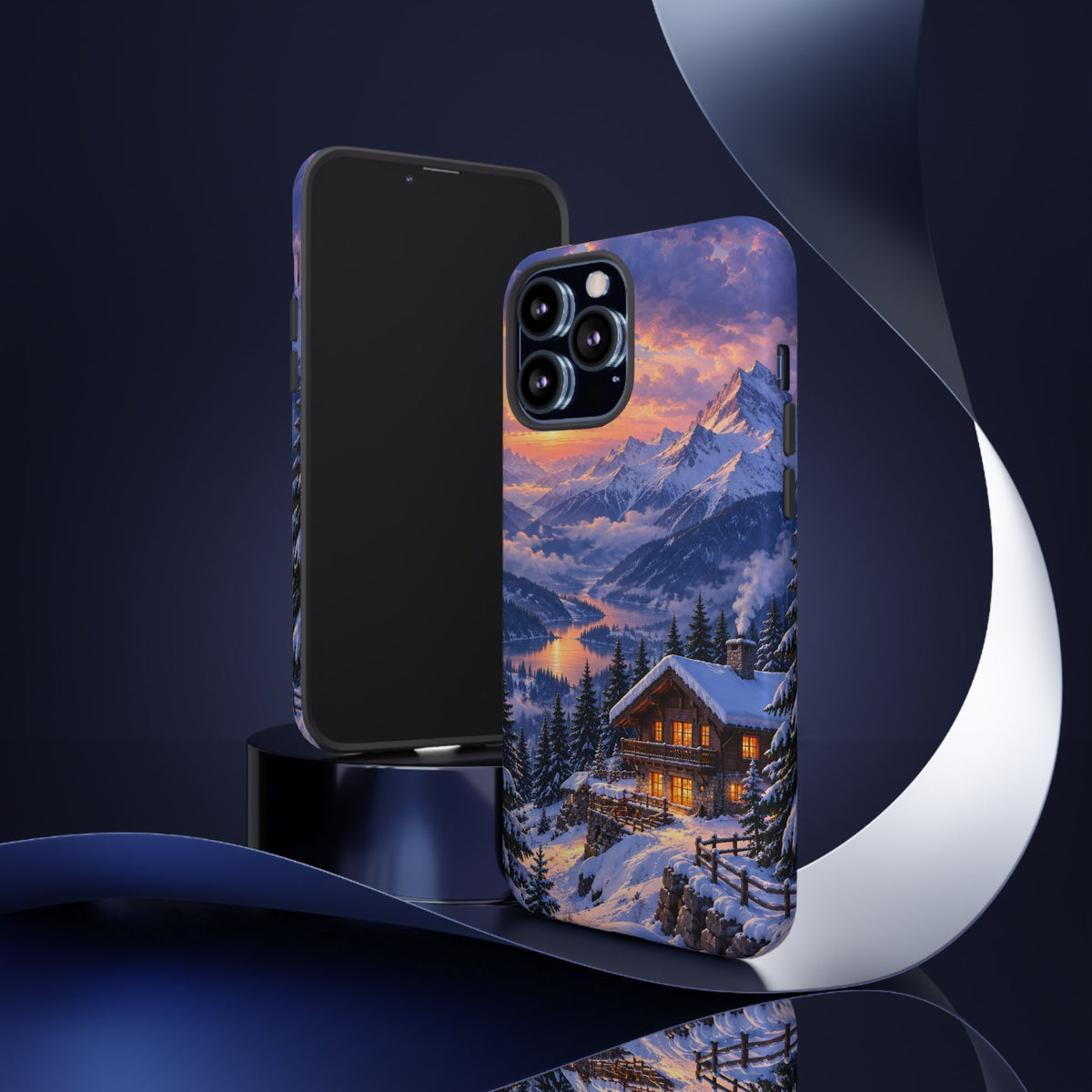 Alpine Hearth iPhone Tough Case | winter cabin