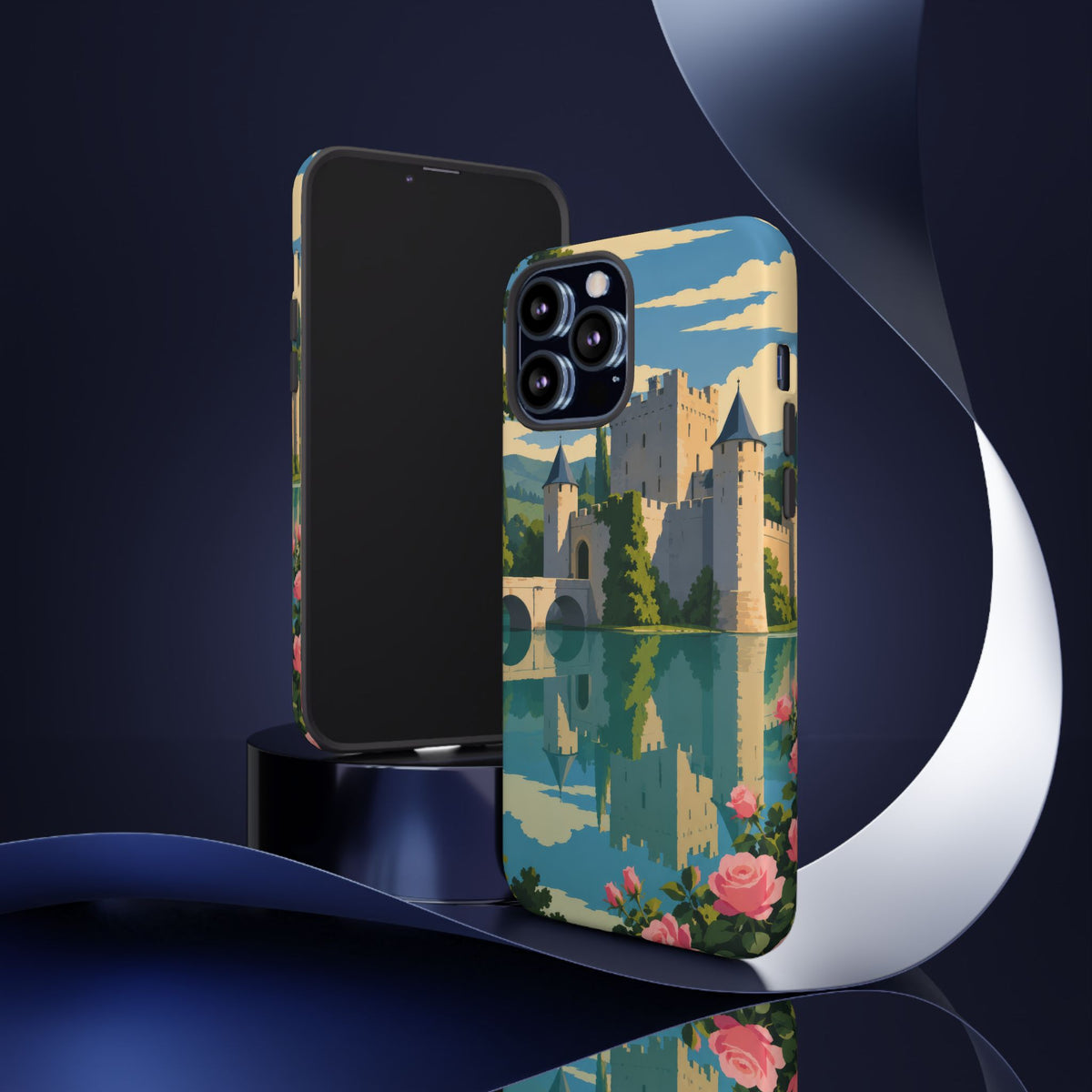 English Castle — Moat and Roses iPhone Tough Case