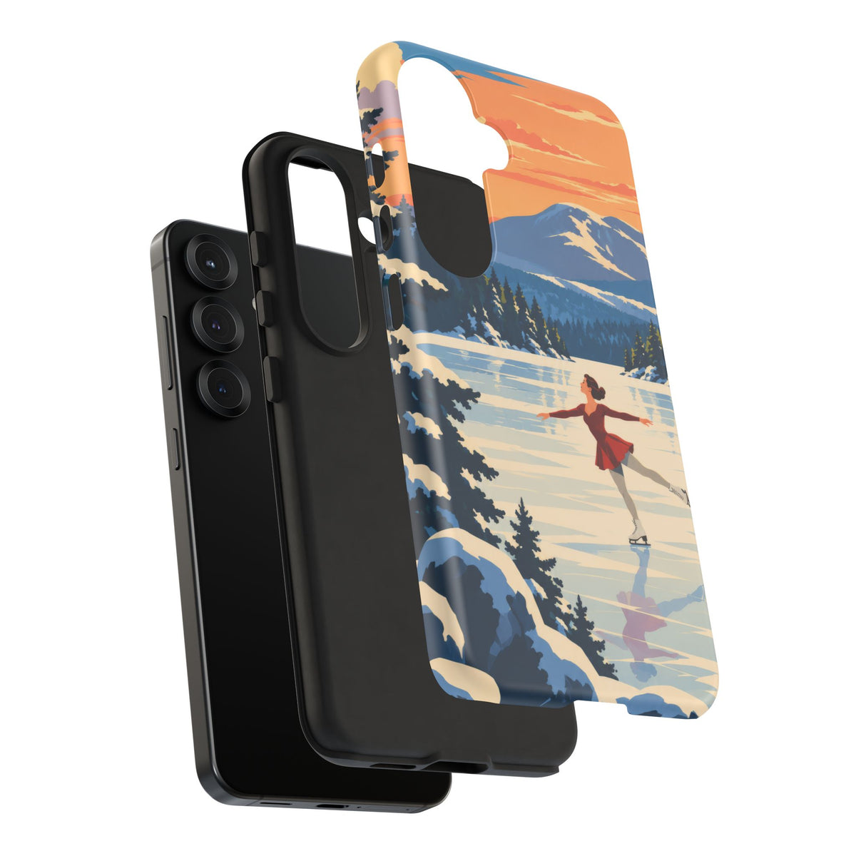 Lake Placid Skater — Winter Glide Samsung Galaxy Tough Case
