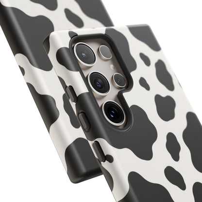 Classic Holstein Samsung Galaxy Tough Case | Black & White Cow Print