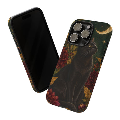Midnight Familiar iPhone Tough Case | black cat