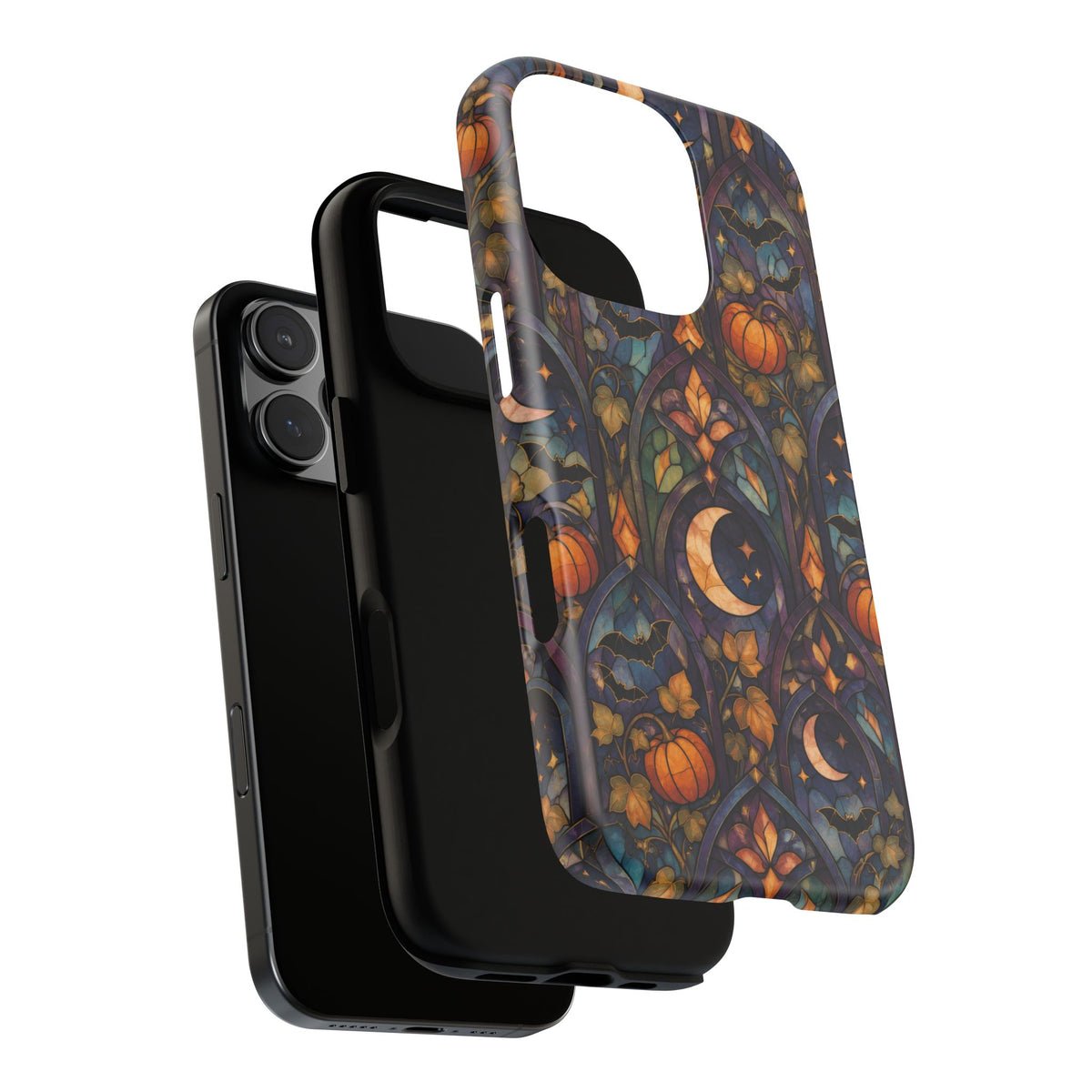 Amber Moon Window iPhone Tough Case | celestial halloween