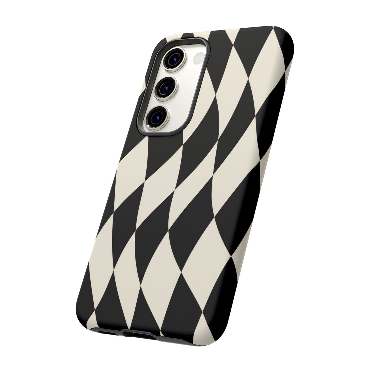 Harlequin Sway Samsung Galaxy Tough Case | Black & White Harlequin