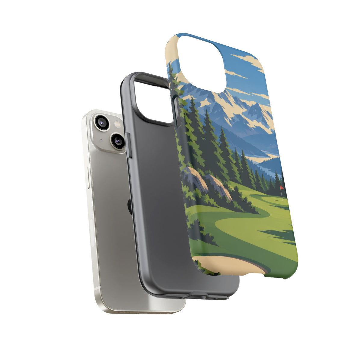 Mountain Golf — Alpine Fairway iPhone Tough Case