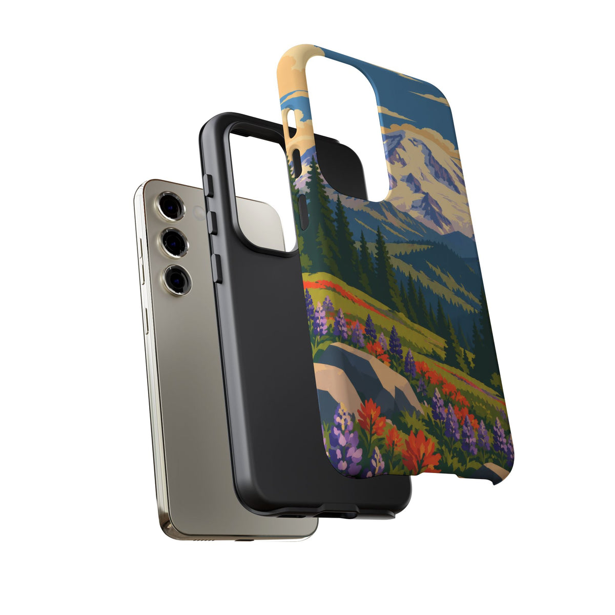 Mount Rainier — Meadow Radiance Samsung Galaxy Tough Case