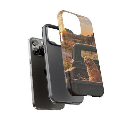 Sunday Road Golden iPhone Tough Case | golden retriever