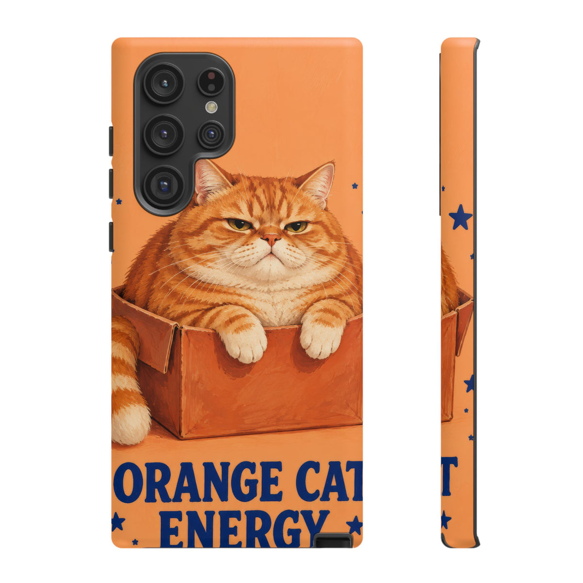 Orange Cat Energy Samsung Galaxy Tough Case
