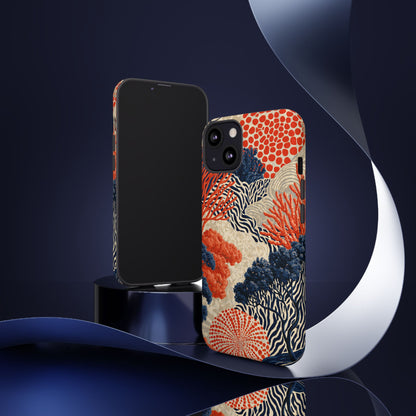 Coral Current iPhone Tough Phone Case
