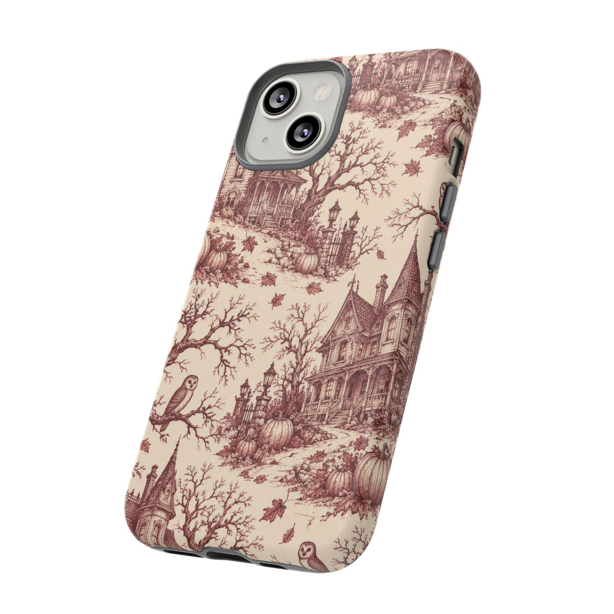 Haunted Estate Toile iPhone Tough Case | halloween toile