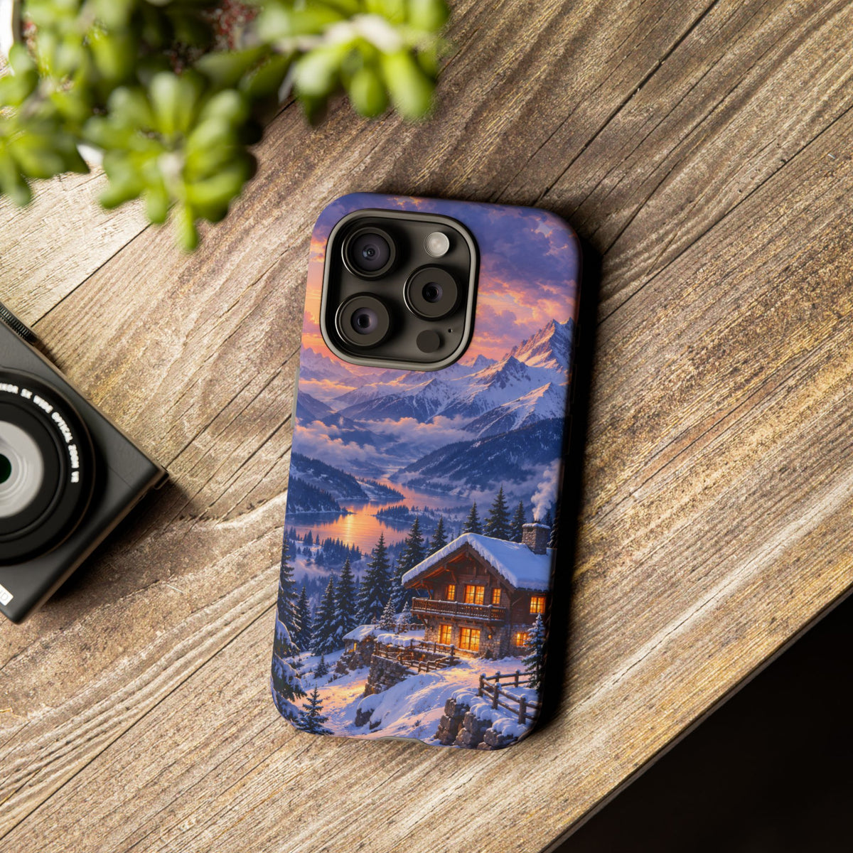 Alpine Hearth iPhone Tough Case | winter cabin