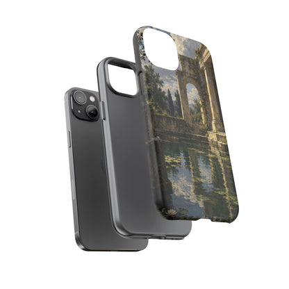 The Flooded Court iPhone Tough Case | Ancient Garden Landscape
