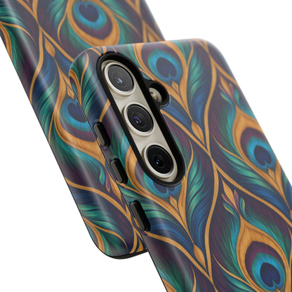 Peacock Nocturne Samsung Galaxy Tough Case | art deco