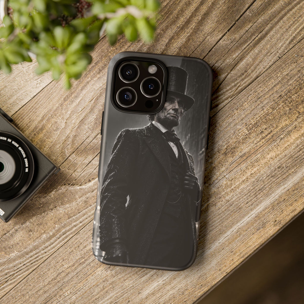 Abe after Midnight iPhone Tough Case | noir lincoln