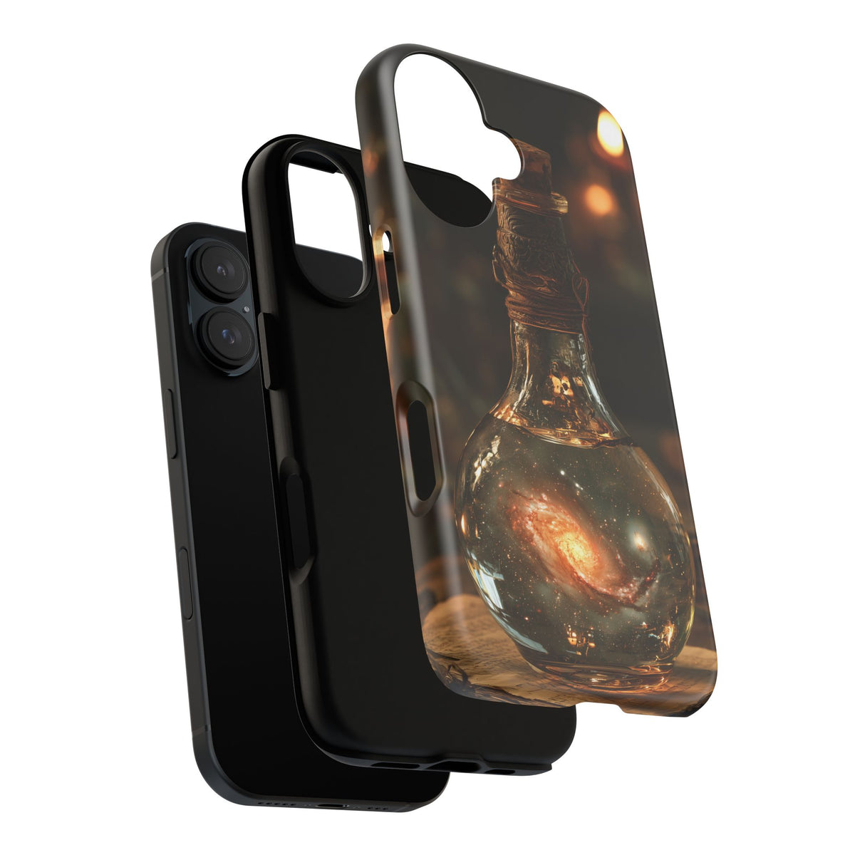 Bottled Cosmos iPhone Tough Case | Galaxy in an Antique Bottle