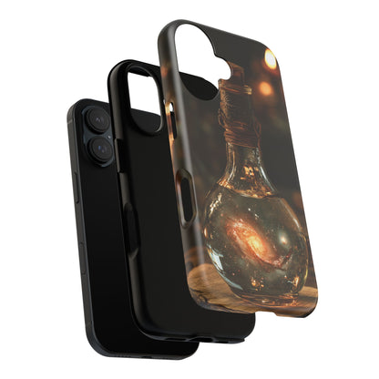 Bottled Cosmos iPhone Tough Case | Galaxy in an Antique Bottle