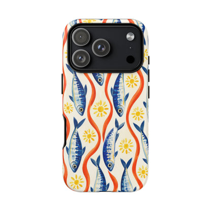 Sardine Social iPhone Tough Case | sardine print