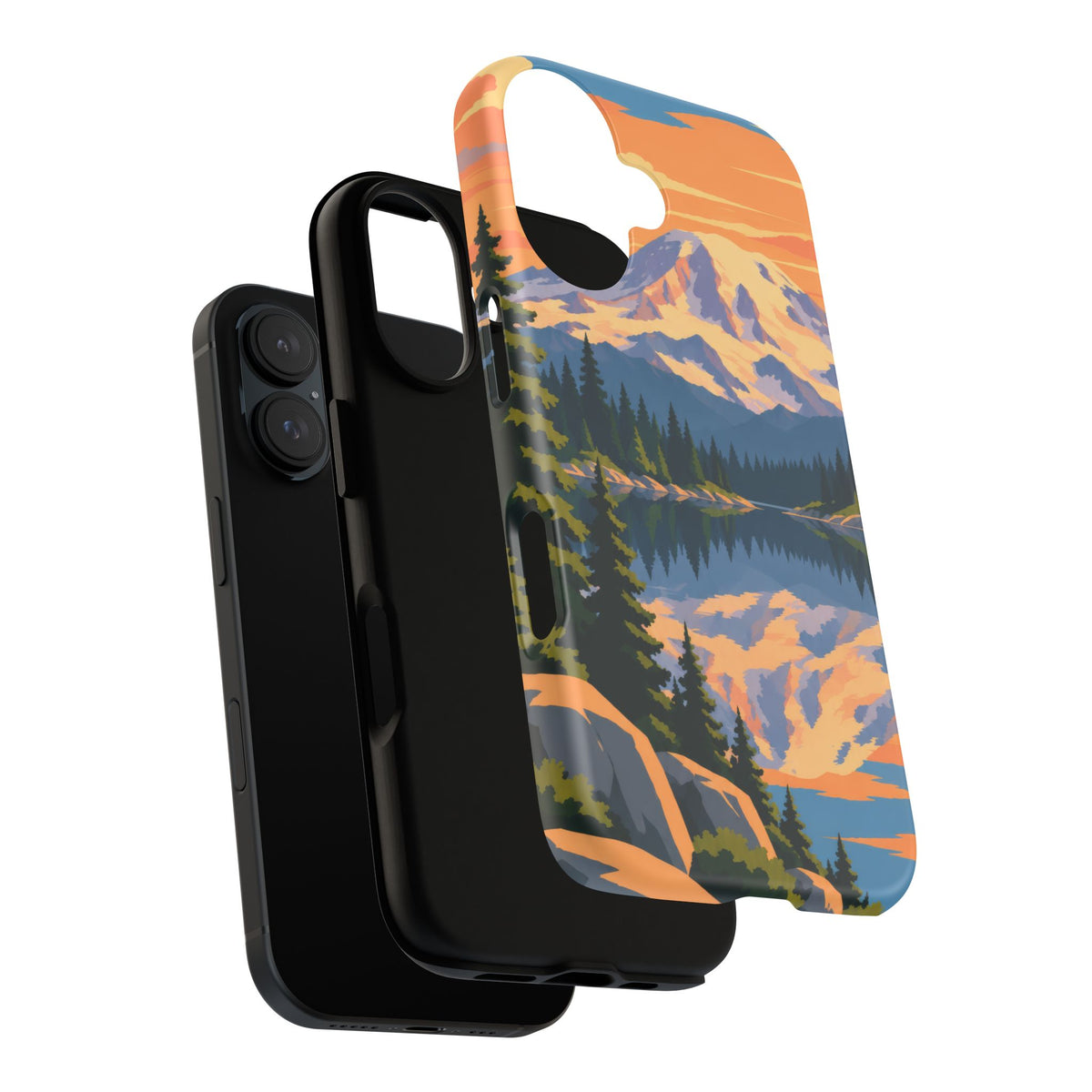 Mount Rainier — Mirror Dawn iPhone Tough Case