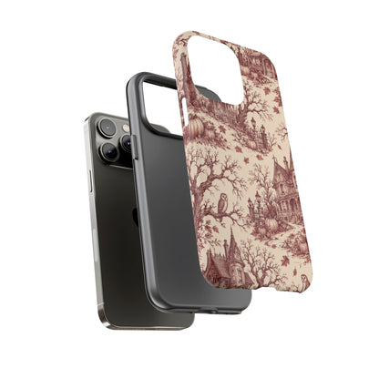 Haunted Estate Toile iPhone Tough Case | halloween toile