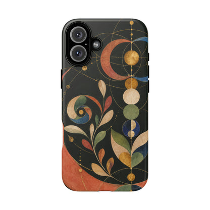Orbital Garden iPhone Tough Case | Celestial Botanical Geometry