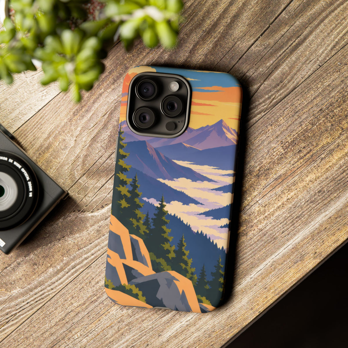 Misty Mountains — Amethyst Pass iPhone Tough Case