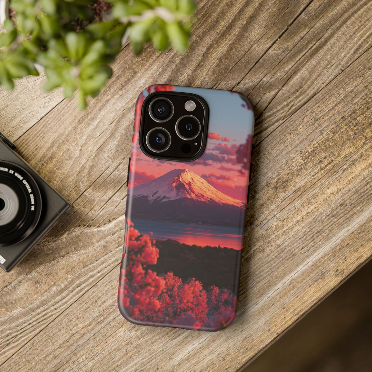 Fuji Rose Horizon iPhone Tough Phone Case