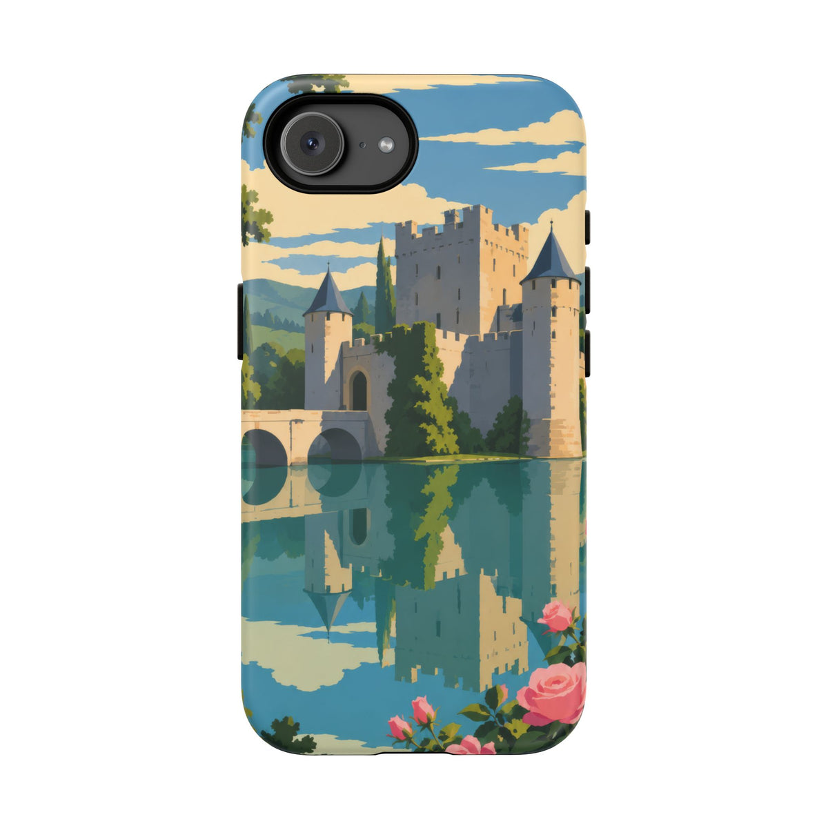 English Castle — Moat and Roses iPhone Tough Case