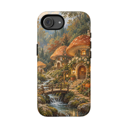 Honeycap Village iPhone Tough Case | Mushroom Village
