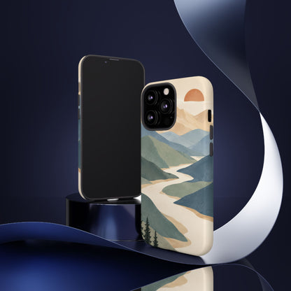 Quiet Pass iPhone Tough Case | mountain river