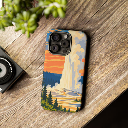 Yellowstone — Geyser Dawn iPhone Tough Case