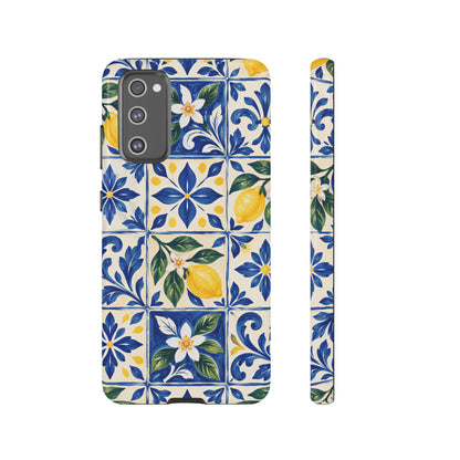 Blue Lemon Tile Samsung Galaxy Tough Case | Azulejo Orchard