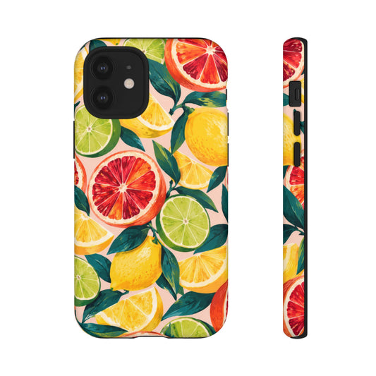 Citrus Confetti iPhone Tough Case | Fruit Pattern