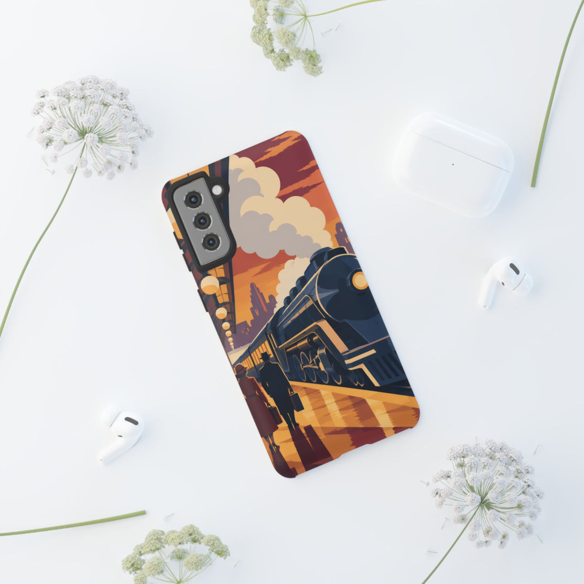Travel by Train — Night Departure Samsung Galaxy Tough Case | train travel