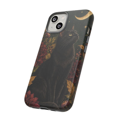 Midnight Familiar iPhone Tough Case | black cat