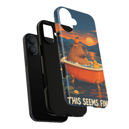 Minor Inconvenience iPhone Tough Case | funny capybara