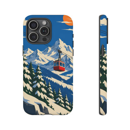Swiss Skiing — Lift to the Sky iPhone Tough Case