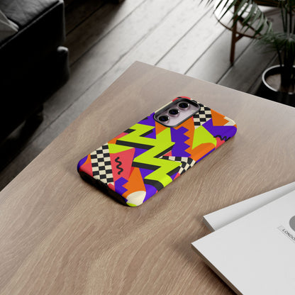 Acid Arcade Samsung Galaxy Tough Case | Bright Retro Geometry