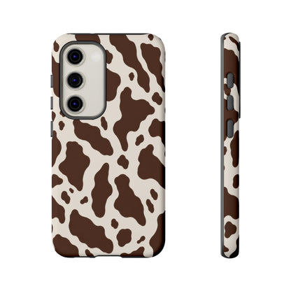Cocoa Ranch Samsung Galaxy Tough Case | Brown Cow Print