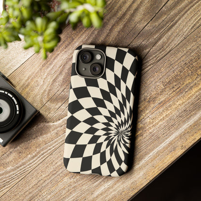 Twist Theory iPhone Tough Case | Optical Checkerboard