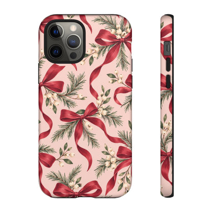 Ribbon Season iPhone Tough Case | christmas bows