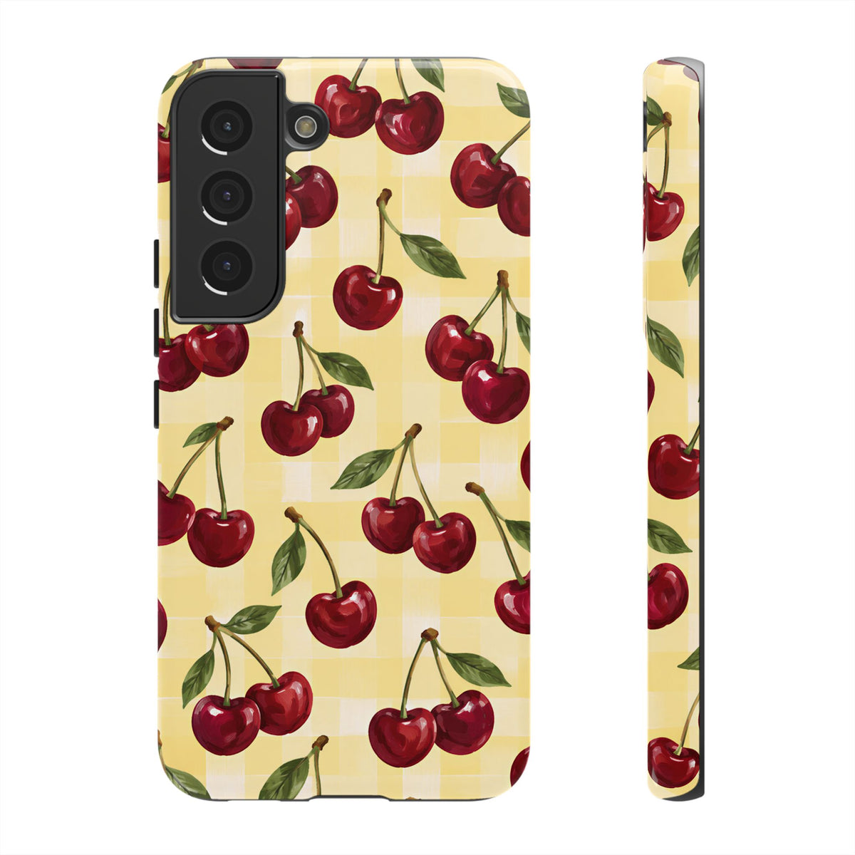 Cherry Gingham Samsung Galaxy Tough Case | Cherry Picnic
