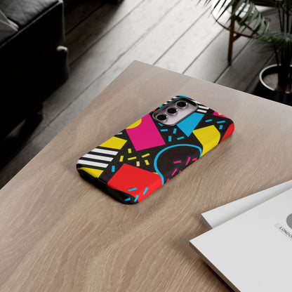 Midnight Confetti Samsung Galaxy Tough Case | Bright Abstract on Black