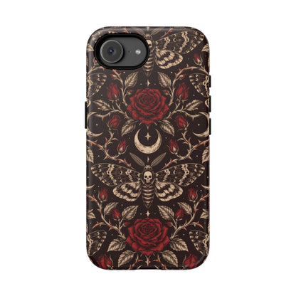 Velvet Moth Masquerade iPhone Tough Case | gothic moth