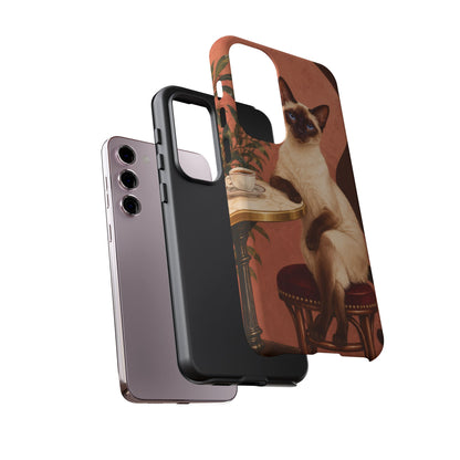 Espresso Cat Club Samsung Galaxy Tough Case | siamese cat