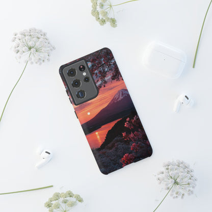 Fuji Moonlit Sakura Samsung Galaxy Tough Phone Case