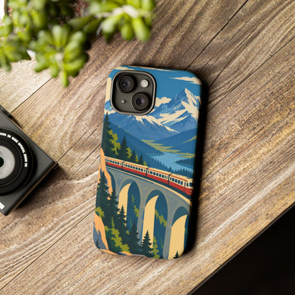 Travel by Train — Alpine Express iPhone Tough Case | train travel