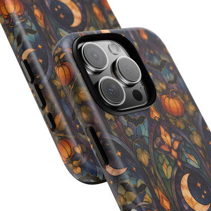 Amber Moon Window iPhone Tough Case | celestial halloween